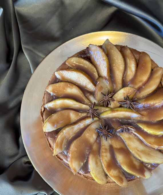 Pear Ginger Cheesecake